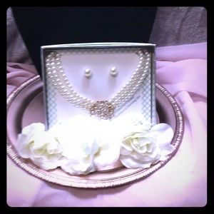 Genuine Crystal Necklace and Earring Set